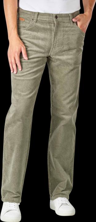 Wrangler Texas Cord Pant Straight Fit Dusty Olive
