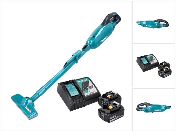 Image du produit Makita DCL 280 FRM Aspirateur sans fil 18 V Brushless + 2x batterie 4,0 Ah + chargeur