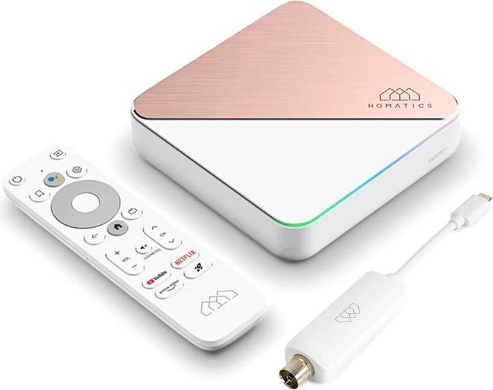 Homatics Android TV Box R 4K Plus WiFi 4GB RAM/32GB ROM + DVB-T2 H.265 Decoder