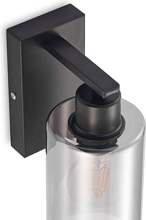 Produktbild Lindby Emavi Wandleuchte mit Rauchglas (E27)