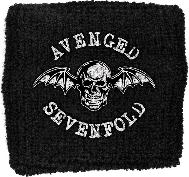 Actual product image Avenged Sevenfold Death Bat Fabric Wristband (9 cm, 20% elastane, 80% cotton)