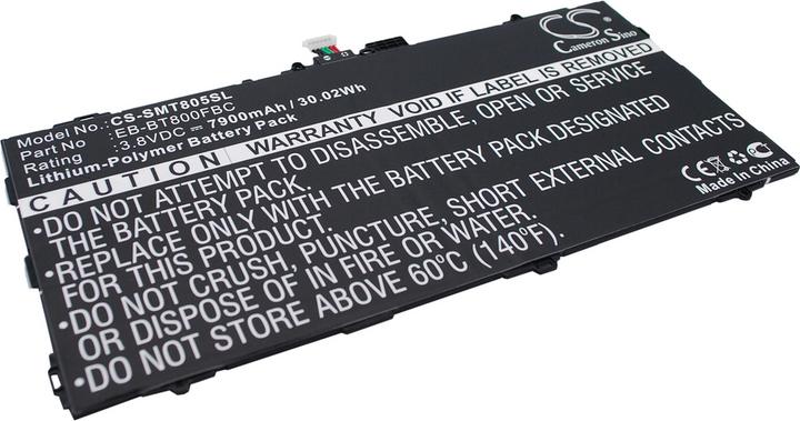 Actual product image NoName Battery for Samsung Galaxy Tab S 10.5, 7900mAh, 3.8V (1 pcs., Device specific)