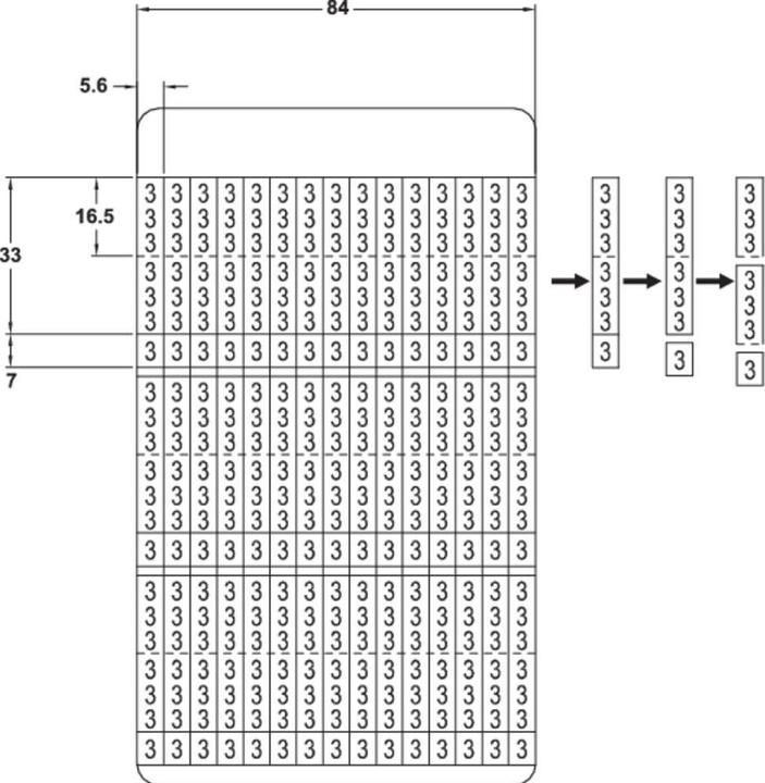 Productafbeelding Tru Components Bedrukte zelfklevende markers