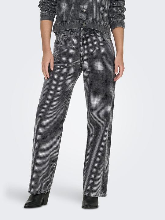 Produktbild Only ONLHUDSON Mittlere Taille Weiter Beinschnitt Jeans Jeans mit weitem Bein (W30/L34)