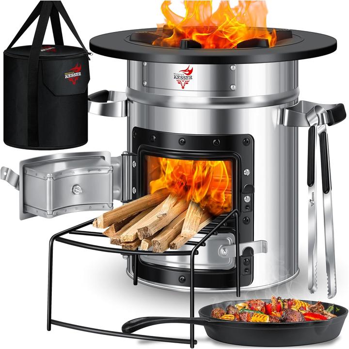 Kesser Raketenofen mit Grillpfanne