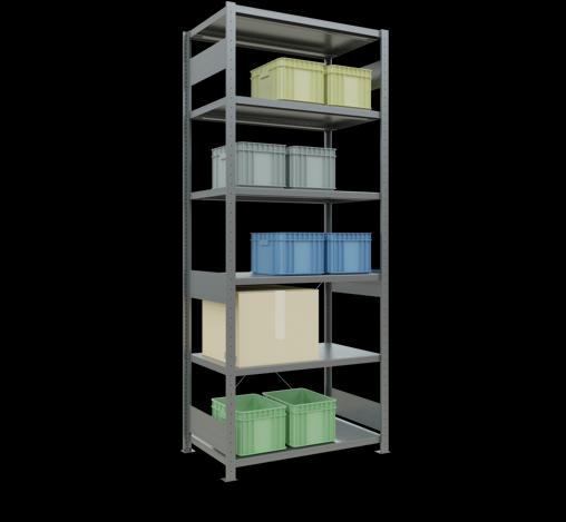 Immagine prodotto Schulte Lagertechnik MULTIplus330 sistema di scaffalatura di base senza viti con traversa