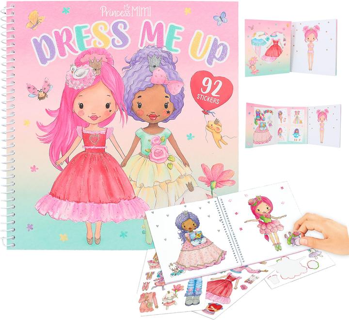 Image du produit Magni Depesche 12462 Princesse Mimi Dress me up - livre d'autocollants de 24 pages pour créer des
