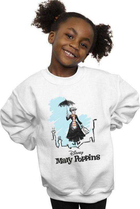 Immagine prodotto Disney Mary Poppins Rooftop Landing Colour Felpa Ragazze (152, 158)