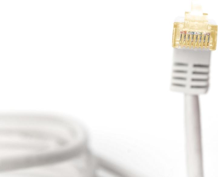 Image du produit Digitus Cordon de raccordement CAT 6A S/FTP, fiche coudée à 90 degrés (S/FTP, CAT6a, 1.50 m)