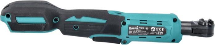 Actual product image Makita DWR 180 RF Battery ratchet screwdriver 18 V 47.5 Nm 1/4" 3/8" + 2x battery 3.0 Ah + charger (1/4", 3/8")