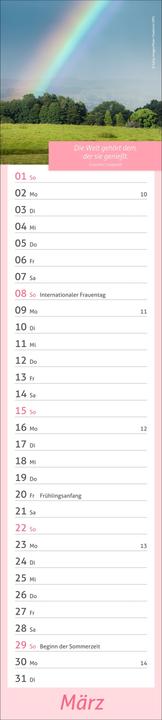 Produktbild times&moreTagevollerGlückLangplaner2026 (11 x 49 cm, Deutsch)