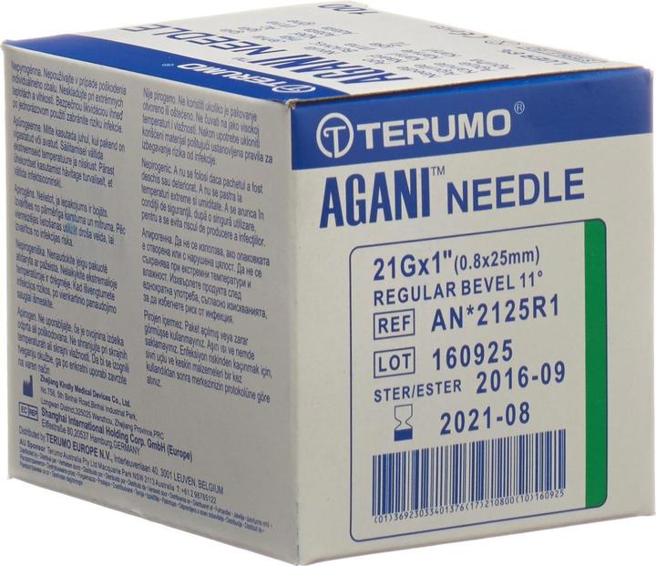 Terumo Aga Einmalk 21g 0.8x25mm grue 100