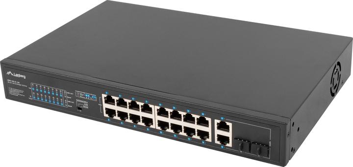 Immagine prodotto Lanberg Switch rack 19 POE+ 16x 100MB /2X COMBO GIGABIT ETHERNET 150W (18 Porti)