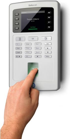 Actual product image Safescan TA-8035, fingerprint/RFID sensor