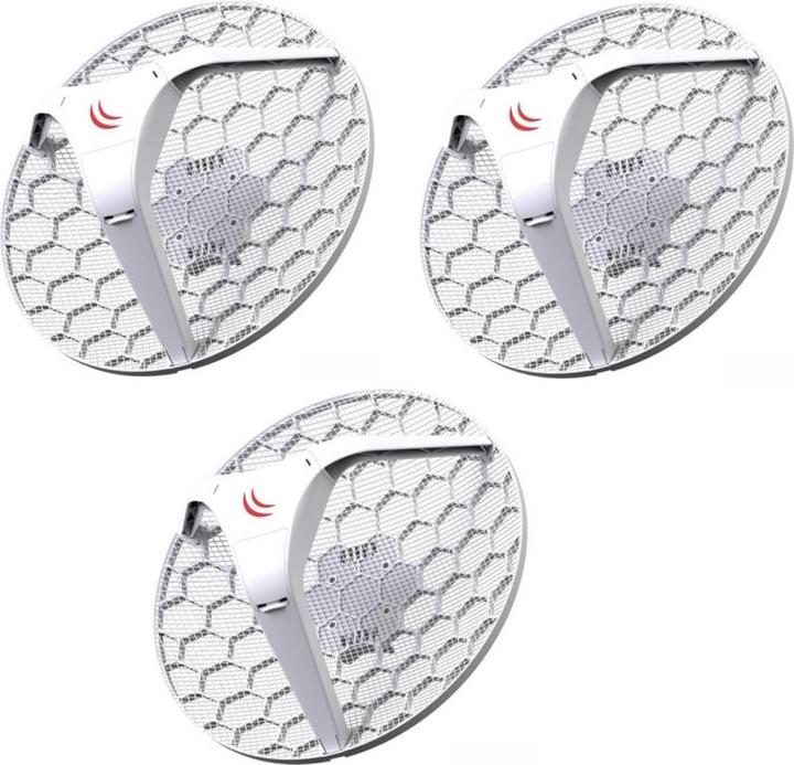 Immagine prodotto MikroTik LHG 5, LHG 5 Dual Chain 5Ghz 802.11an 24.5dBi Integrated antenna, 600MHz COU, 64MB RAM,...