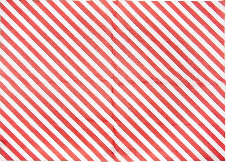 Produktbild Rico Design Seidenpapier "Streifen Rot/Weiss", 50 x 70 cm, 5 Bögen (18 g/m², 5 x)