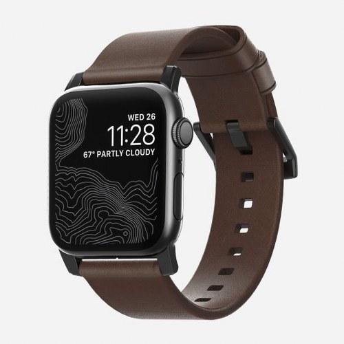Produktbild Nomad Modern Connector Strap (44 mm, Edelstahl, Leder)