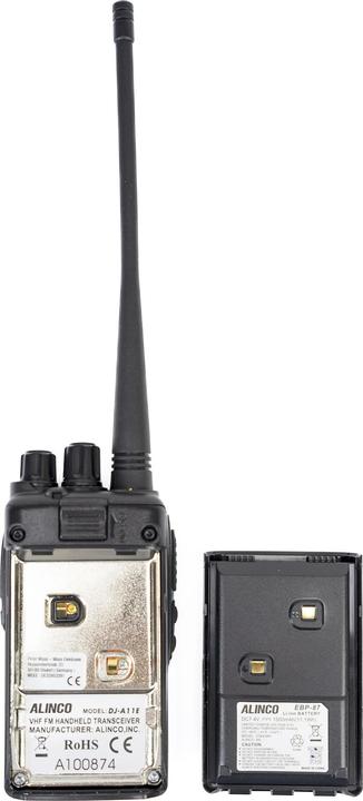 Image du produit Alinco Radio VHF portable PNI DJ-A-11-E, 136-174 MHz, VOX, squelch, compander, batterie 1500 mAh
