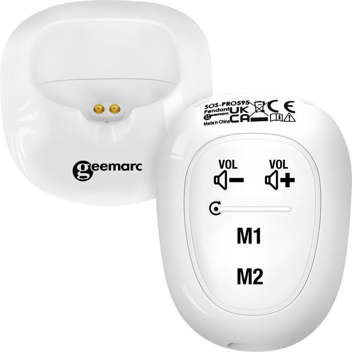 Actual product image Geemarc SOS-PRO 595 additional DECT emergency call pendant
