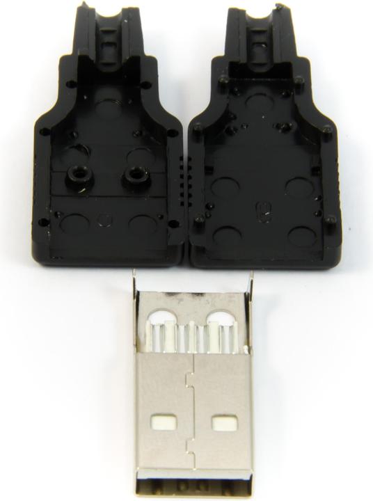 Image du produit Purecrea USB type A mâle avec contact à souder (7.52 m, USB 2.0)