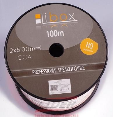 Image du produit Libox Câble głośnikowy 2x6 00mm LB0049 Câble audio 100 m Transparent (100 m, 6 mm²² mm)
