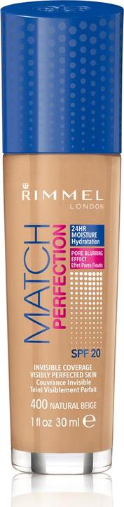 Produktbild Rimmel London Match Perfection SPF20 (400 Natural Beige)