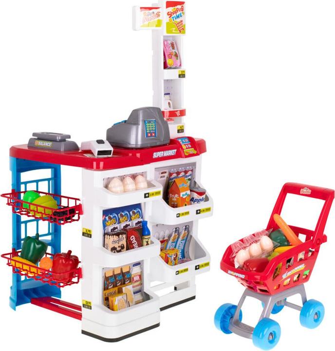 Actual product image Ikonka Supermarket checkout + trolley model 2
