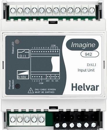 Produktbild Helvar Eingangsmodul, 8 Eingänge (8 POT-FRI EL 4 POT-FRI + 4 ANALOG) DIGIDIM DALI