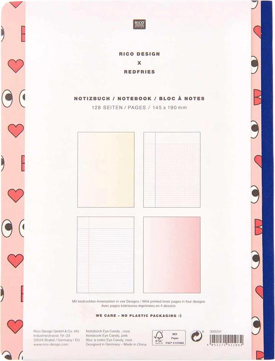 Produktbild Paper Poetry Notizbücher EYES (A5, Kein Einband)