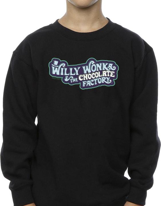 Immagine prodotto Willy Wonka & the Chocolate Factory Chocolate Factory Logo Felpa Ragazzi (152, 158)