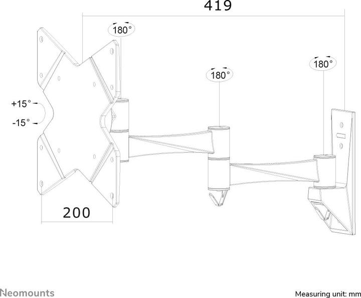 Actual product image Neomounts Fpma-W835 (Wall, 40")
