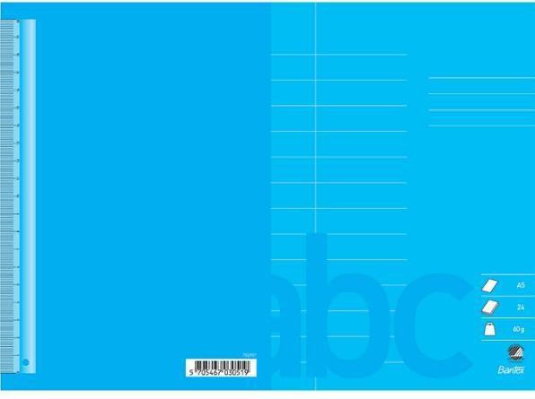 Image du produit Bantex Cahier d'écriture, a5, 13 lignes (14,5 mm), bleu, 25 pièces.