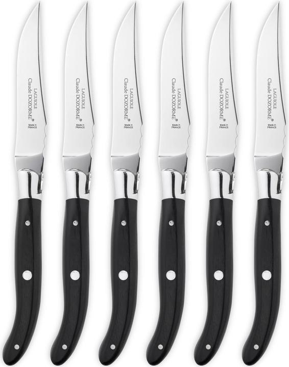 Produktbild Laguiole Claude Dozorme Steakmesser dunkelbraun (6 Stück, Messer)