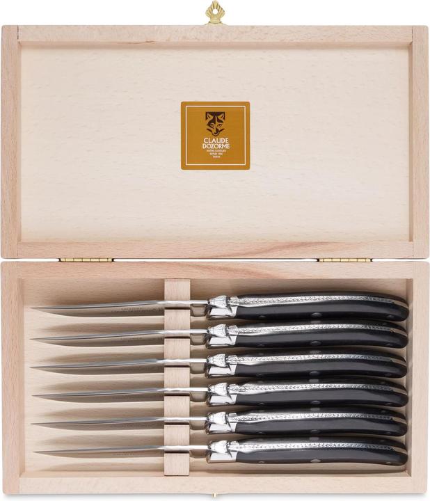 Produktbild Laguiole Claude Dozorme Steakmesser dunkelbraun (6 Stück, Messer)