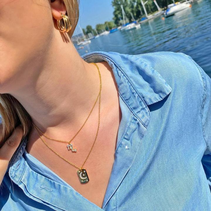 Image du produit Candy Collier Sky, argent sterling 925, plaqué or (Argent sterling 925, Plaqué or 18k, 42 - 45 cm)