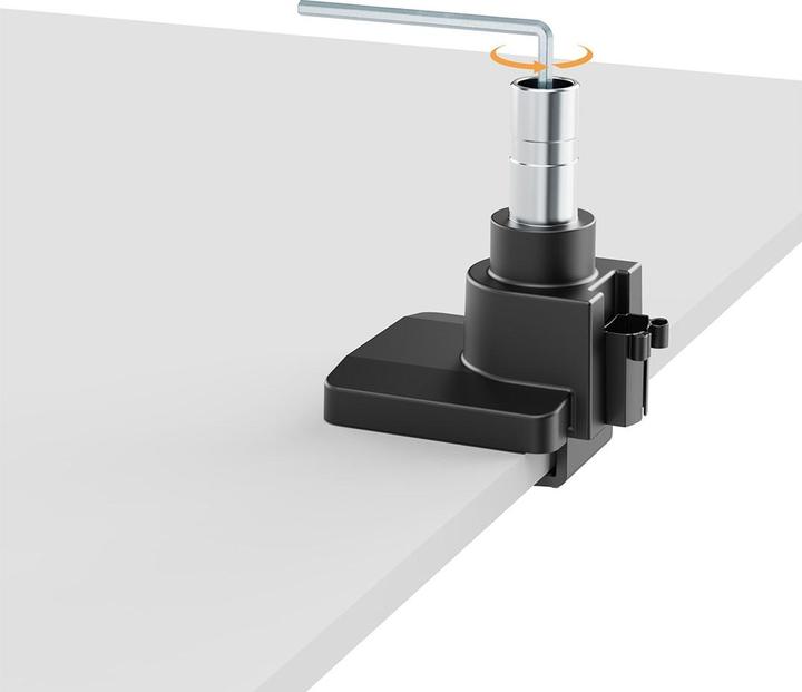 Actual product image Maclean MC-968 Double arm monitor mount with gas spring 17-57 inch 27kg (Table, 57.01")