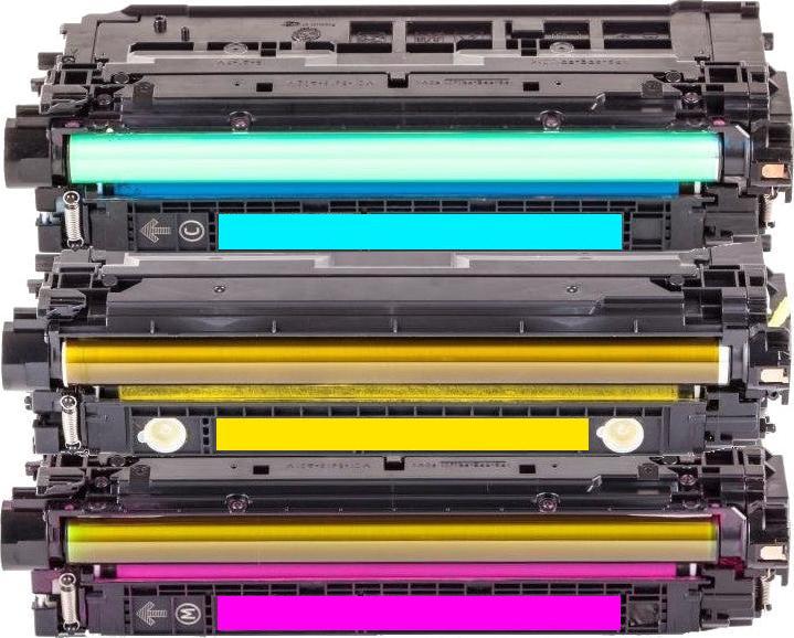 Actual product image Hermex Compatible toner for HP Color LaserJet Enterprise M553x (M, C, Y)