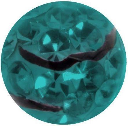 Actual product image Bijouteria Piercingball (Surgical steel 316L, Epoxy resin, Crystal)