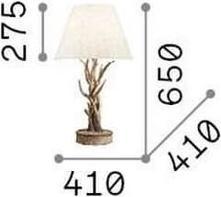 Produktbild Ideal lux CHALET Tischleuchte E27 ⌀410mm Beige 128207 (E27)