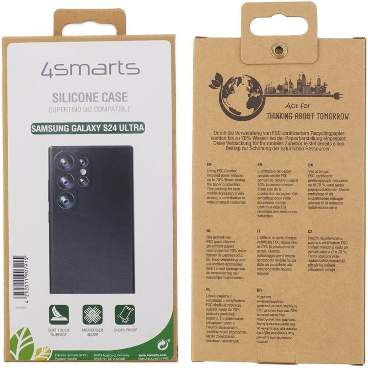 Immagine prodotto 4smarts Custodia in silicone compatibile con CupertinoQi2 (Samsung Galaxy S24 Ultra)