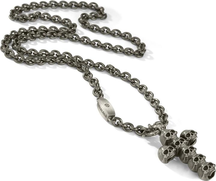Produktbild Bikergold Ankerkette Anhänger Kreuz Skull Multi (Silber 925, 70 cm)