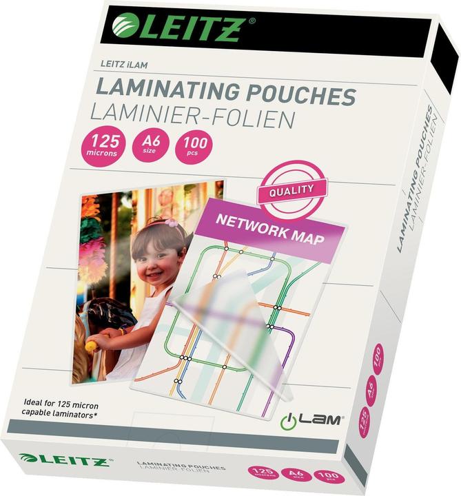 Leitz Laminier-Folientasche (A6, 100 Stück, 125 µm)