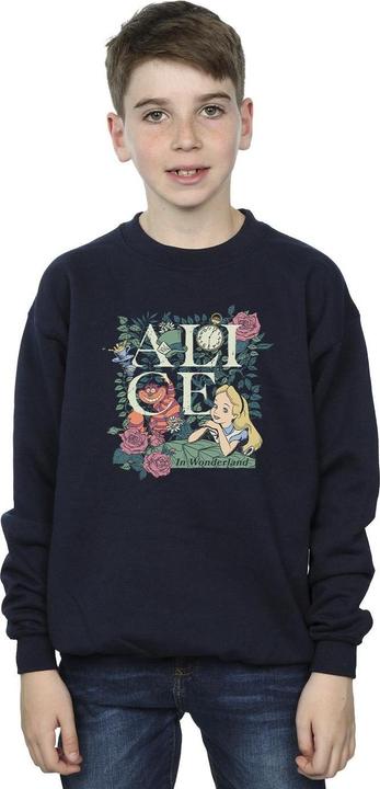 Actual product image Disney Boys Alice In Wonderland Leafy Garden Sweatshirt (104)