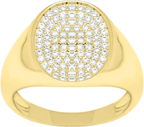 Actual product image Candy Zeta ring, 925 sterling silver, gold-plated (54, 925 Silver)