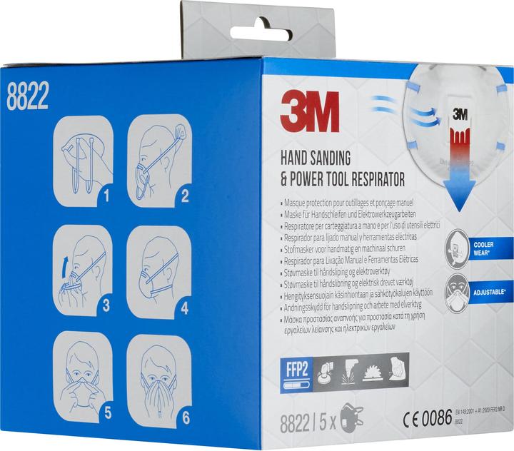 Immagine prodotto 3M Maschera antiparticolato 8822 PRO5 (FFP2, 5 x)