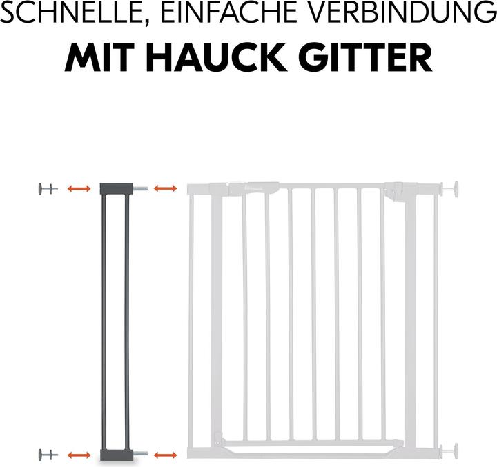 Immagine prodotto Hauck Estensione per cancello di sicurezza 9 cm Grigio scuro (9 cm)