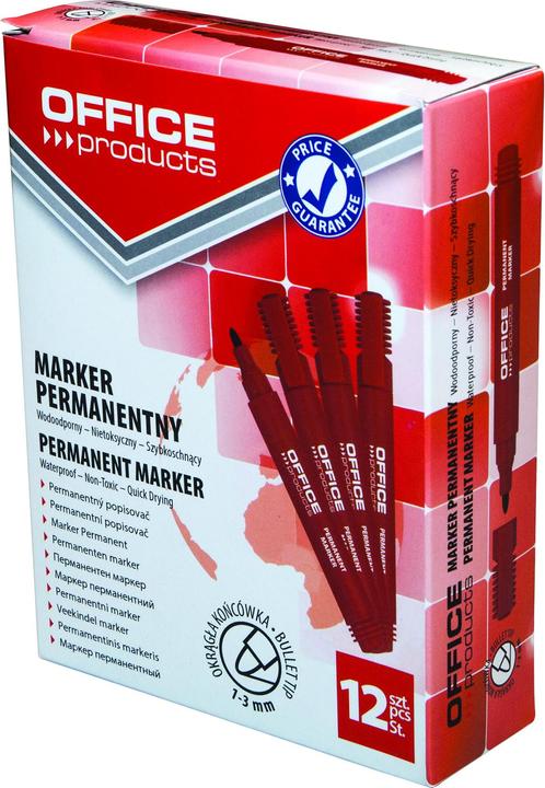 Produktbild Office Products Marker, permanent, rund, 1-3mm (strich), grün (Grün, 3 mm)