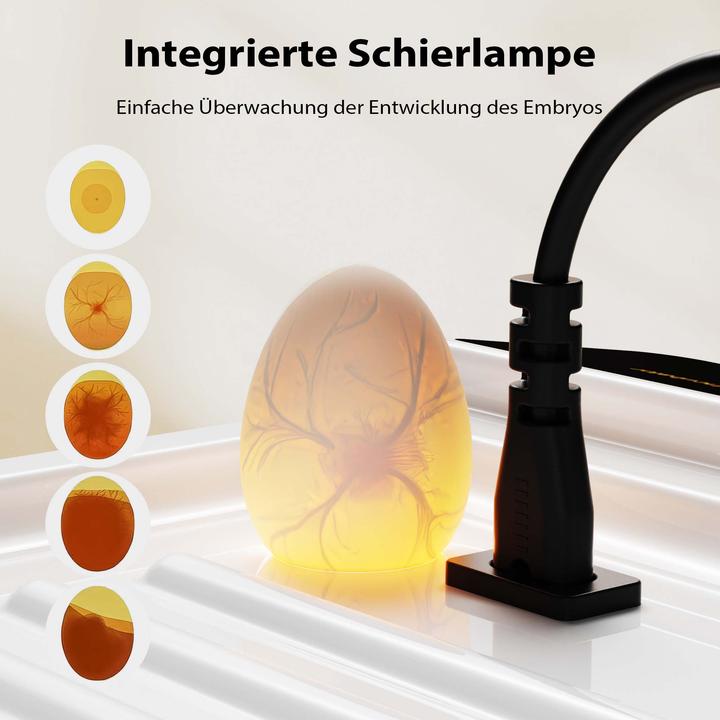 Actual product image Wiltec Fudajo Vollautomatischer Flächenbrüter Brutmaschine 128 Eier Inkubator Hühner
