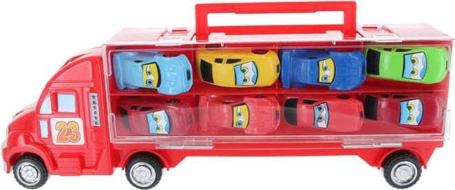 Produktbild Besttoy Autotransporter inklusive 10 Fahrzeugen