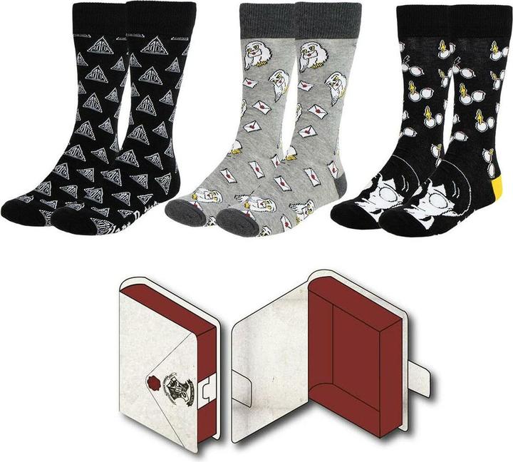 Image du produit Cerdá Lot de 3 chaussettes Harry Potter 38-45 (Lot de 3, 38 - 45)